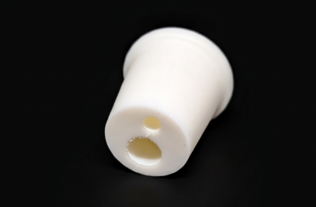 #7 Dual-Hole Silicone Carboy Bung & Stopper | Food-Grade Silicone for 5 Gallon Glass Carboys
