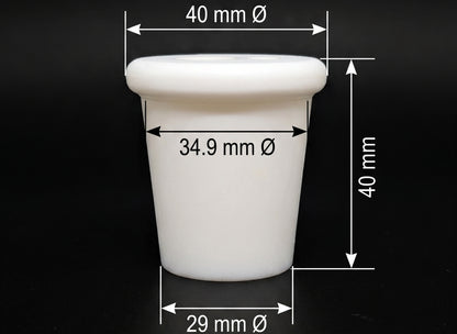 #7 Dual-Hole Silicone Carboy Bung & Stopper | Food-Grade Silicone for 5 Gallon Glass Carboys
