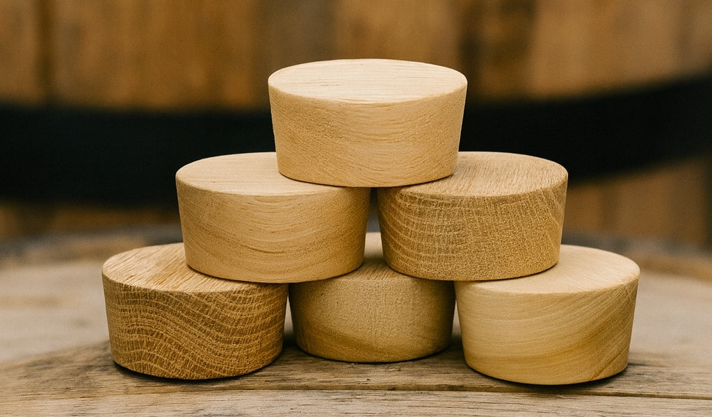 Premium American White Oak Barrel Bungs - 10 Pack | Tapered Hardwood S ...
