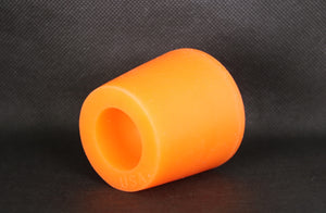 Silicone Standard Barrel Bungs for 60 / 53 gallon (225/200 L) Barrels - 2" Recessed Bung in Safety Orange